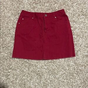 FOREVER 21 Red Mini Skirt